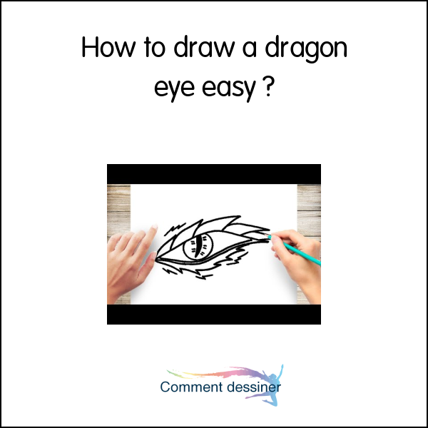 How to draw a dragon eye easy